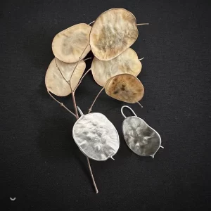 BOUCLES D'OREILLES LUNARIA ANNUA AG925